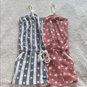 American Flag romper